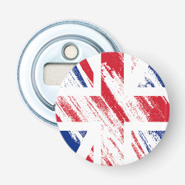 Gamle Vintage Grunge Förenade kungariket Flagga Flasköppnare