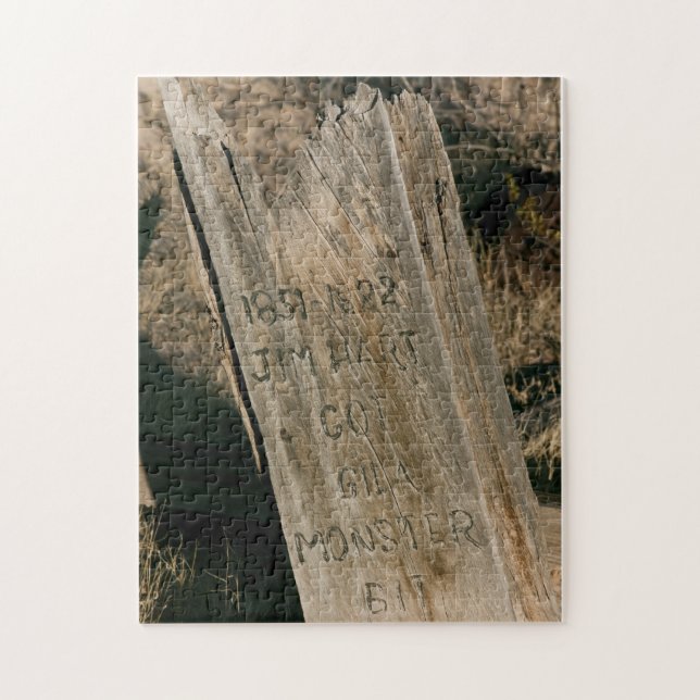 Gamle Western Grave Marker Puzzle Pussel (Vertikal)
