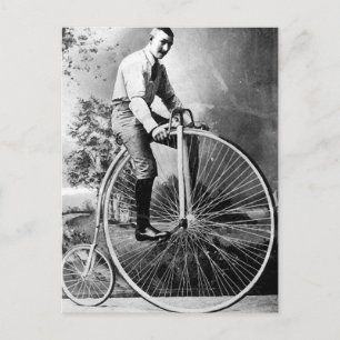 Gamle'Timey Pennyfarthing Victorian Bicycle Vykort