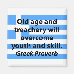 Gamling och svek - grekisk Proverb Magnet