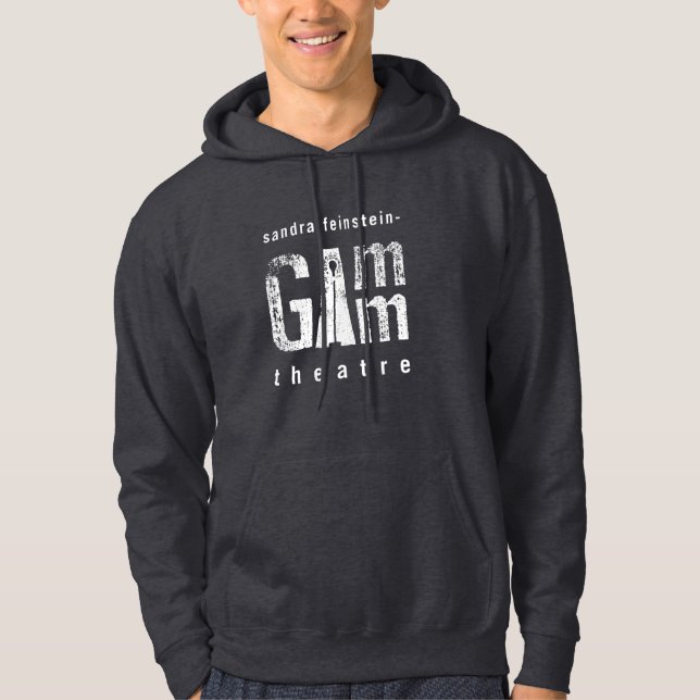 Gamm Theatremanar mörk för Hoodie - grått (Framsida)