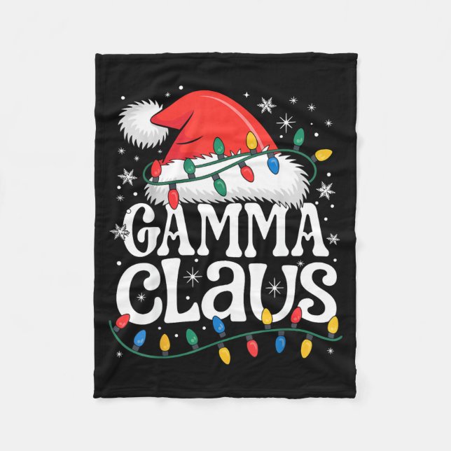 Gamma Claus Funny Xmas Christmas Grandma Holiday S Fleecefilt (Framsidan)