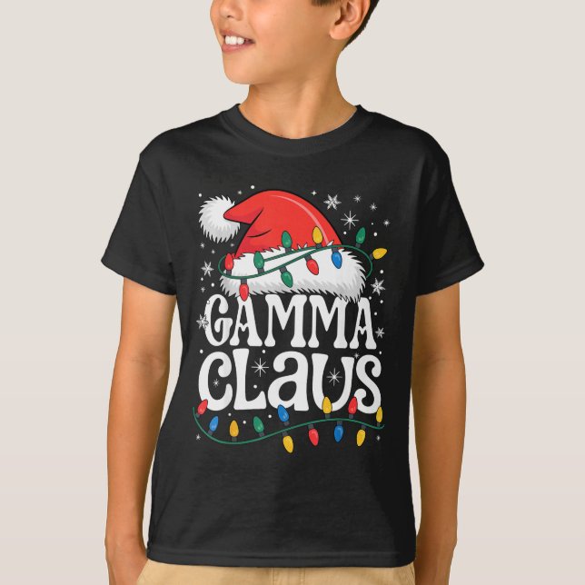 Gamma Claus Funny Xmas Christmas Grandma Holiday S T Shirt (Framsida)