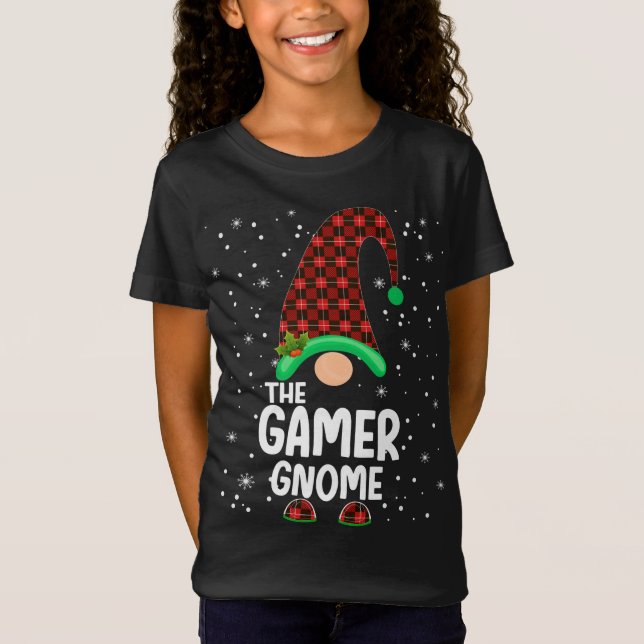 Gamma Claus Leopard jul Pajama Santa Gift Fo T Shirt (Framsida)