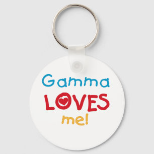 Gamma Kärlek Me T-shirts och presenter Nyckelring