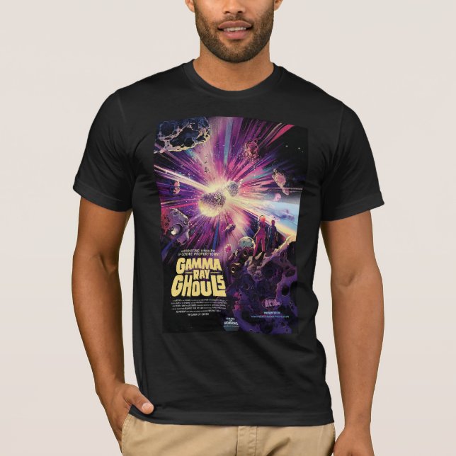 Gamma Ray Burst Pulsars Kilonova Cosmic Collision T Shirt (Framsida)