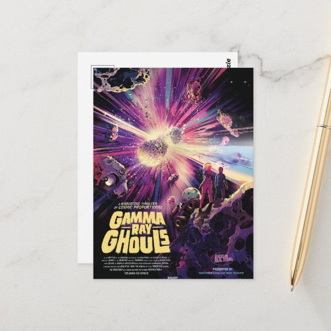 Gamma Ray Burst Pulsars Kilonova Cosmic Collision Vykort (Fram/Back In Situ)