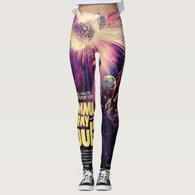 Gamma Strålning Pulsar Kilonova Kosmisk Kollision Leggings (Framsida)