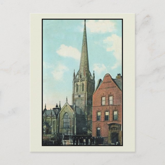 Gammal 1910 Parish Church Goole Vykort (Framsida)