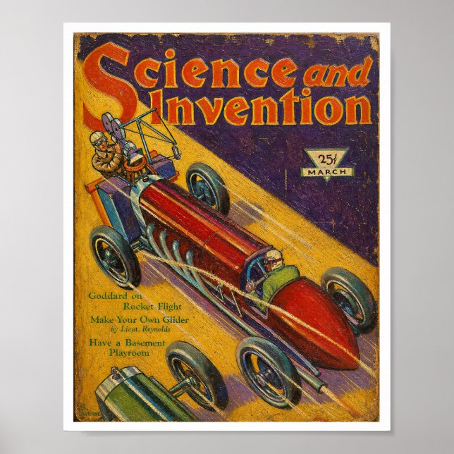 GAMMAL 1930-TALS TIDSKRIFTOMSLAG  POSTER (Framsidan)