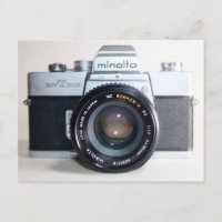 Gammal 35 mm Minolta kamerapostkort