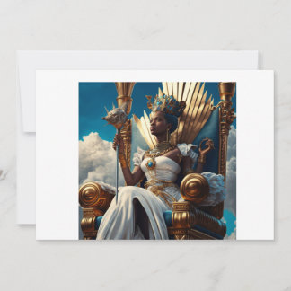 gammal afrikansk-egyptisk qeen inbjudningar