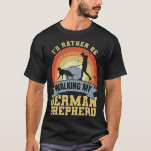 Gammal ägare till tysk herdehund säger t shirt