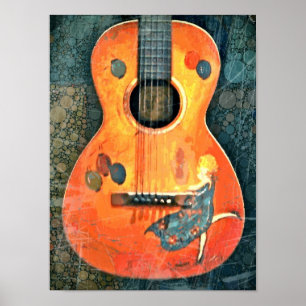 Gammal akustisk Poster