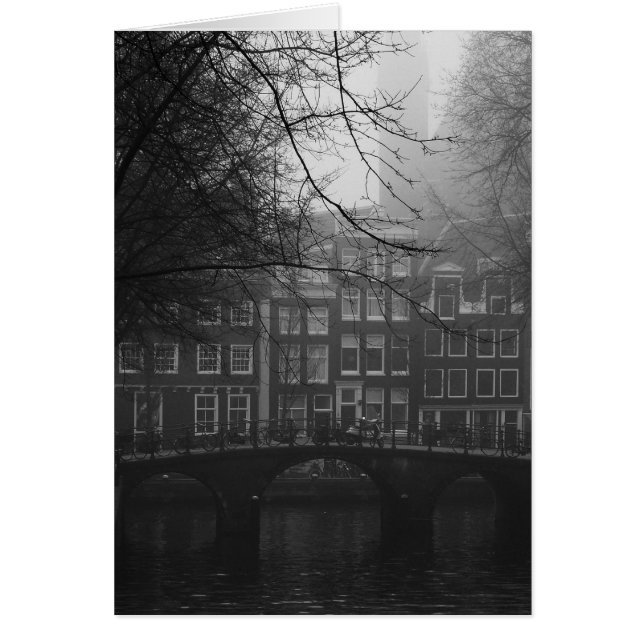 Gammal Amsterdam Hälsningskort (Framsidan)