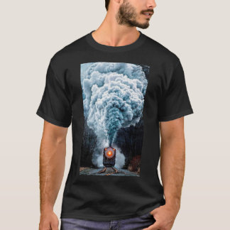 Gammal ånga tåg T-shirt