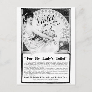 Gammal annons: för min Dams toalett Vykort