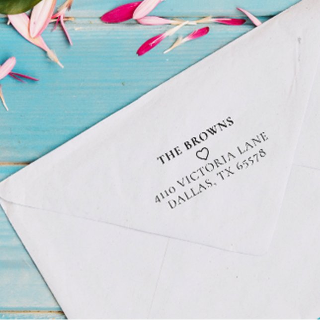 Gammal Anpassningsbar FamiljereturAdress Enkelt hj Stämpel (Skapare uppladdad)