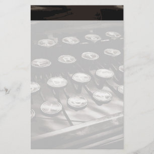 Gammal Anque Type Nycklar Black White Brevpapper