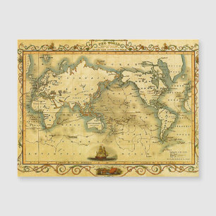 Gammal antik World Map