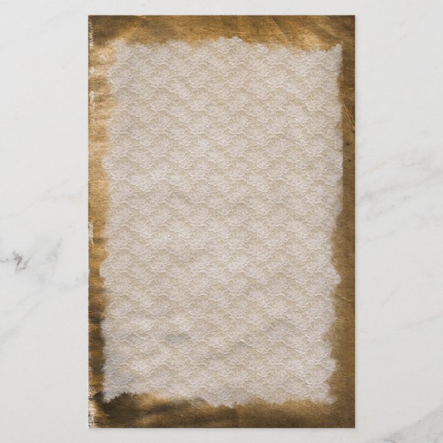 Gammal antikvitet rynkad befläckt brevpapper (Framsida)