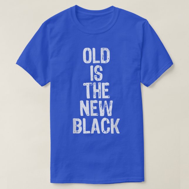 Gammal är den nya svarta, ynka äldre juljulen t shirt (Design framsida)