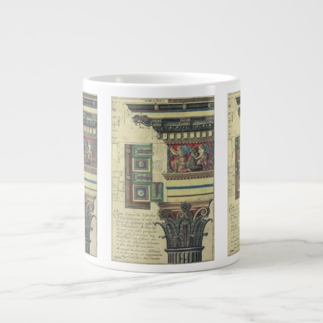Gammal arkitektur, Kolonn med taklistformgivning Jumbo Mugg (Framsidan)