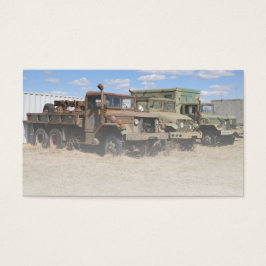 gammal armé fordon visitkort