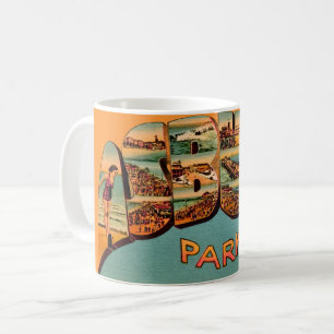 Gammal Asbury Park vykortsmugg Kaffemugg
