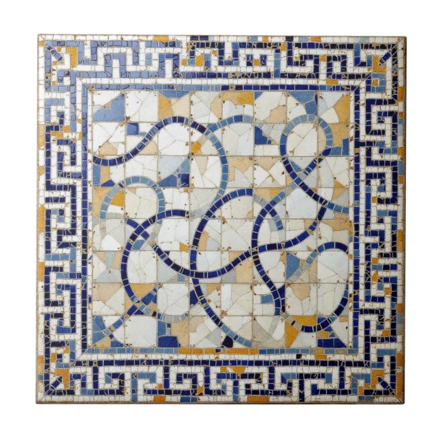 gammal Azure Harmony Ceramic Tile Kakelplatta (Framsidan)