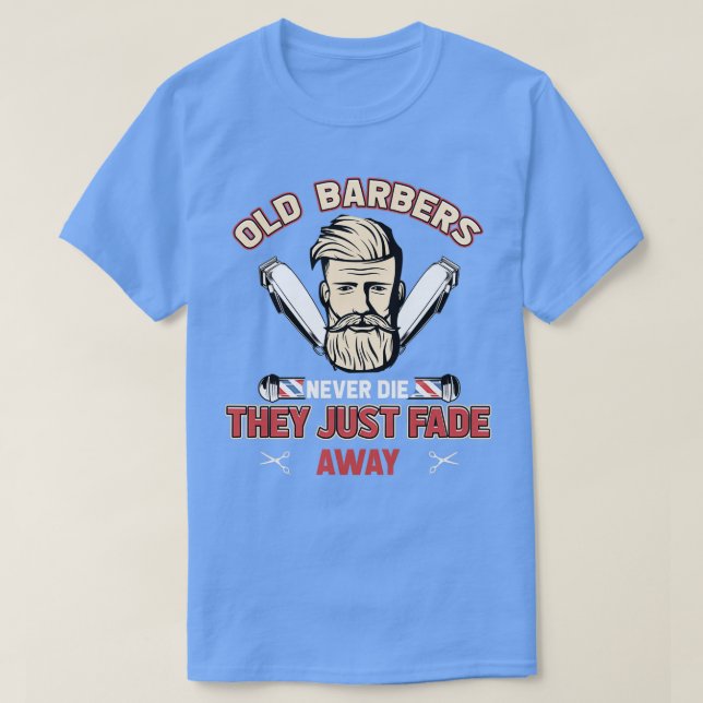 Gammal Barber Shop Design 1 T Shirt (Design framsida)