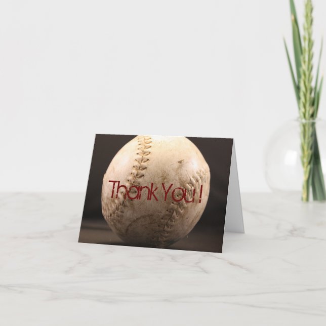 Gammal baseball tack kort (Framsida)