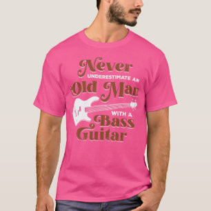 Gammal Bass Player Guitar Musician Bassistance Gif T Shirt
