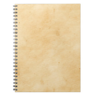 Gammal befläckt fläckig Look för Parchment Anteckningsbok Med Spiral