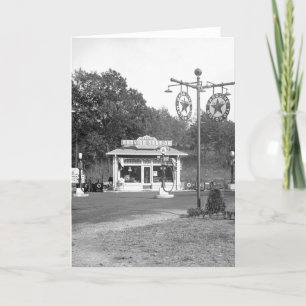 Gammal bensinstation, 1925 kort