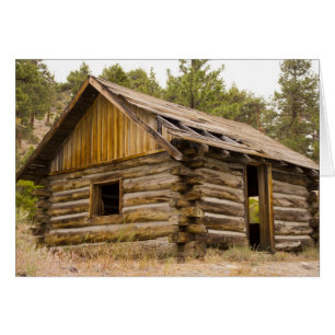 Gammal bergsskåp hälsningskort