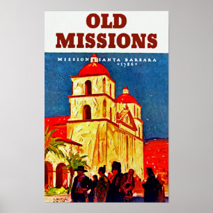 Gammal beskickning~ Santa Barbara Poster