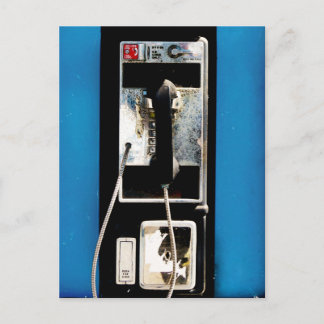 Gammal betaltelefon vykort
