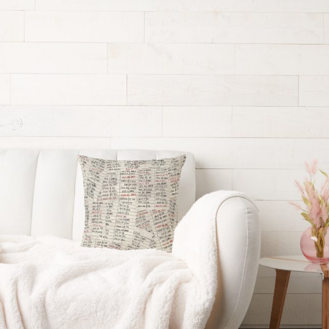 Gammal Bibliotek-kortsamling Kudde (Soffa)