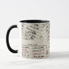 Gammal Bibliotek-kortsamling Mugg