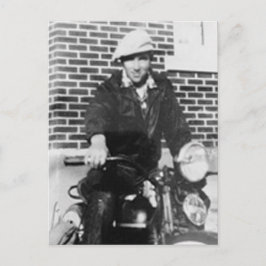 Gammal Biker Vykort