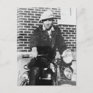 Gammal Biker Vykort