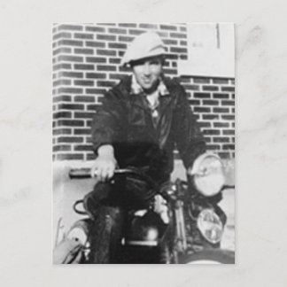 Gammal Biker Vykort