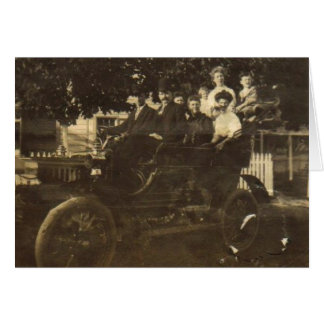 Gammal bil 1 hälsningskort