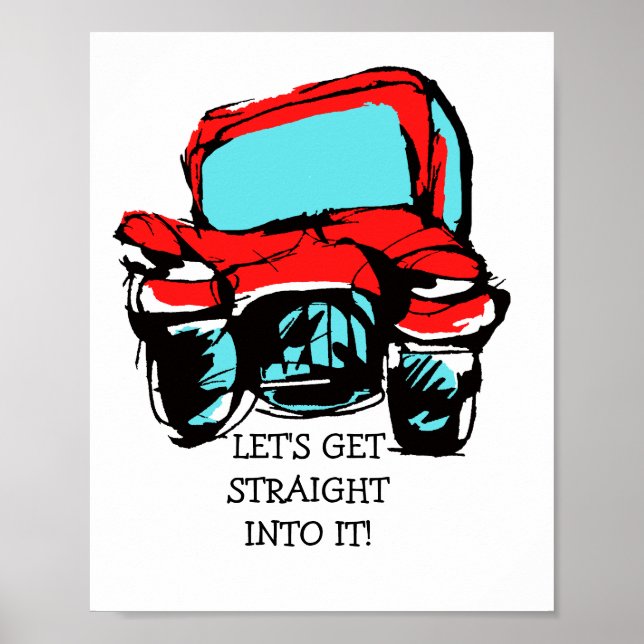 Gammal bil poster (Framsidan)