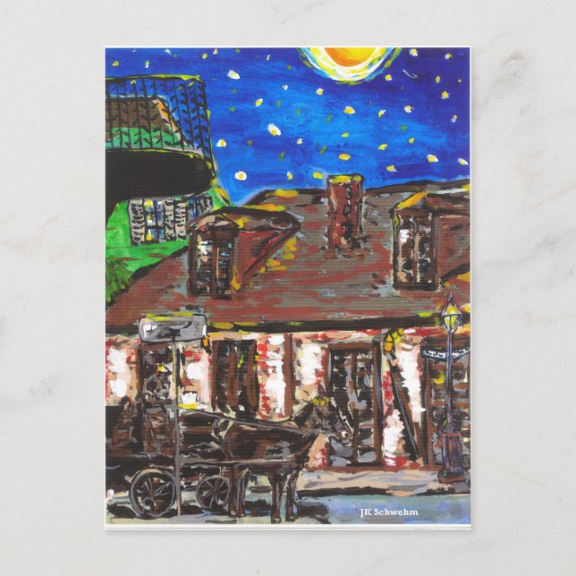 Gammal Black Smith Shop Fransk Quarter Vykort (Framsida)