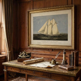 Gammal Boat Vintage affisch Wall Art