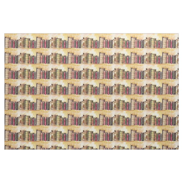 Gammal Bokar strimlad Fabric Tyg (Fat Quarter)