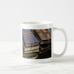 Gammal bokbunt kaffemugg