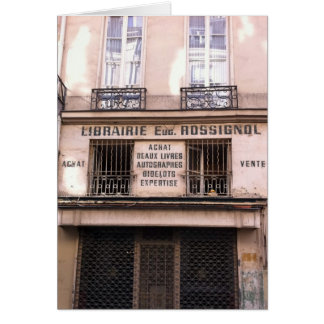 Gammal bokhandel i Paris OBS Kort